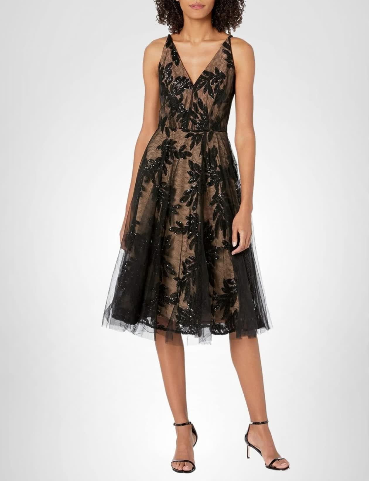 Courtney Sequin Overlay Dress - Image 7