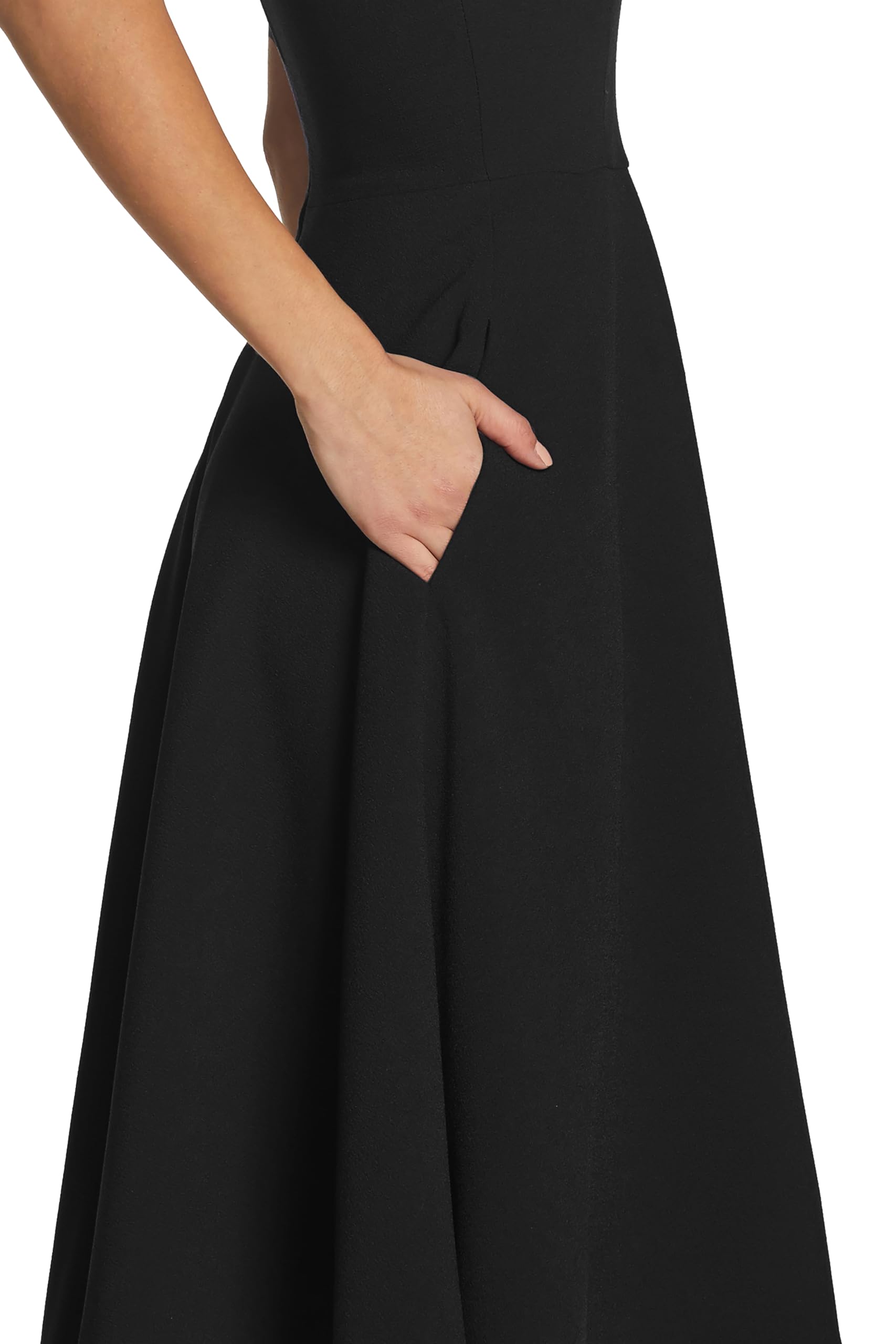Dress the Population Women's Catalina Solid Sleeveless Fit & Flare Midi Dress - Image 5