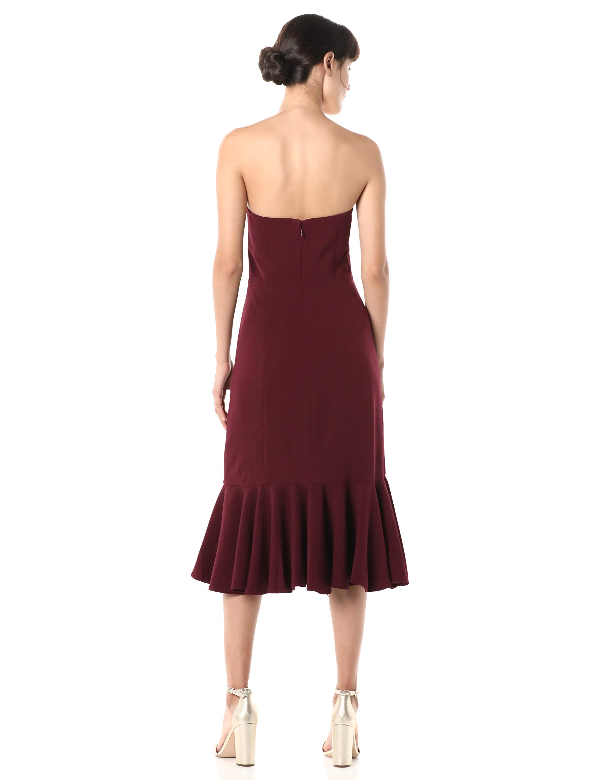 Dress the Population Women's Madison Strapless Midi Dress with Slit - Image 3